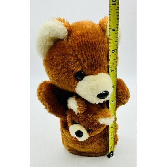 Pedigree Pocket Puppets Bear Baby Hand Finger Lot of 2 Plush Stuffed Animal VTG - Picture 8 of 8